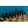 Шахові фігури "STANDARD" (EBONISED (лак))