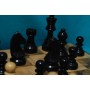 Шахові фігури "STANDARD" (EBONISED (лак))
